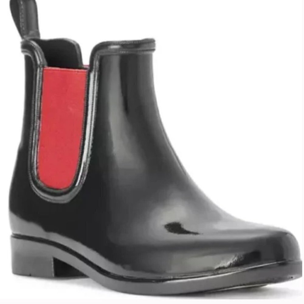Lauren Ralph Lauren Tally Rain Boots black 5 red